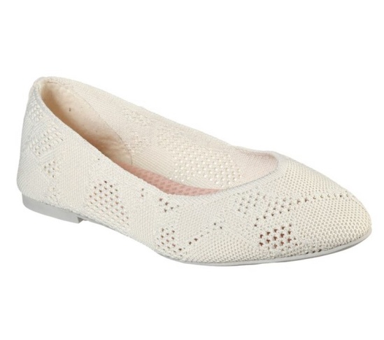 Skechers Cleo - Knitty City Balerinky Damske Béžové | 179-UWFCIZ