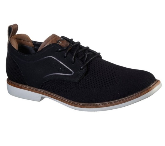 Skechers Clubman - Ashford Tenisky Panske Čierne | 132-PYUMHE