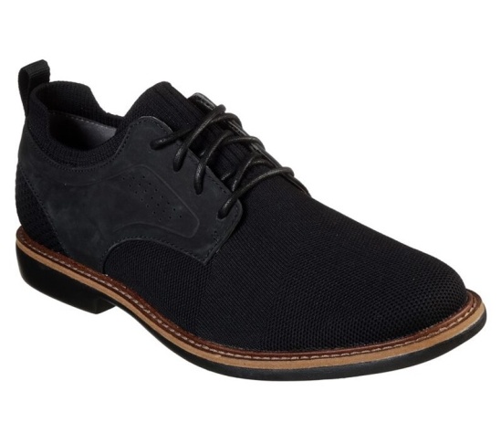 Skechers Clubman - Westside Snurovacie Topanky Panske Čierne | 859-XEMLBY