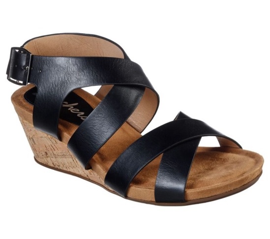 Skechers Cool Step - New Girl Sandale Damske Čierne | 156-HFTOBY