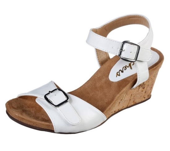 Skechers Cool Step - Valley Shy Sandale Damske Biele | 092-CVJWAP
