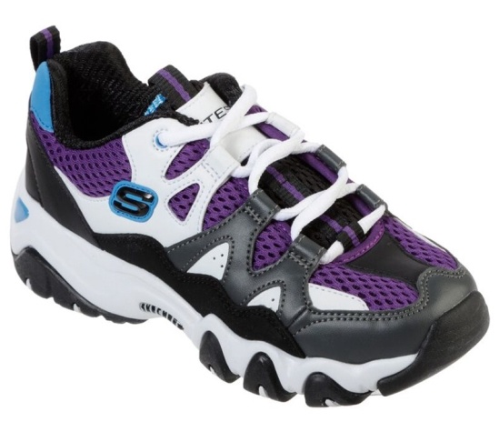 Skechers D'lites 2 - Tidal Wave Tenisky Chlapcenske Siva / Čierne | 815-TWMPFY