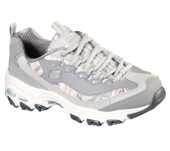 Skechers D'lites - Bavlnene Candy Tenisky Damske Siva | 034-OETVLI