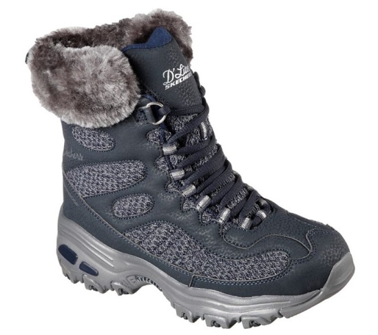 Skechers D'lites - Bomb Cyclone Cizmy Damske Námornícka Modrá | 782-OYJMRF