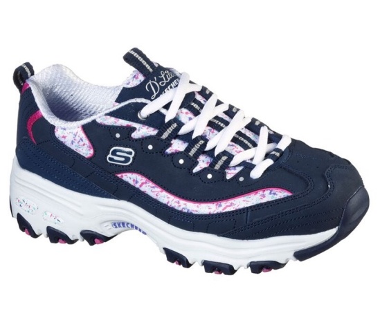 Skechers D'lites - Dazzling Platene Tenisky Damske Námornícka Modrá / Nachový | 125-XVFMGP