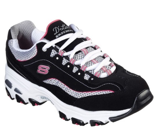 Skechers D'lites - Life Saver Tenisky Damske Čierne / Ruzove | 203-JGENVU