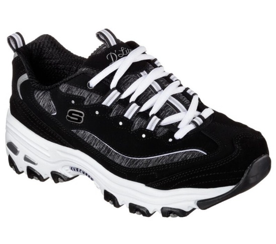 Skechers D'lites - Me Time Tenisky Damske Čierne / Biele | 387-OWASNM