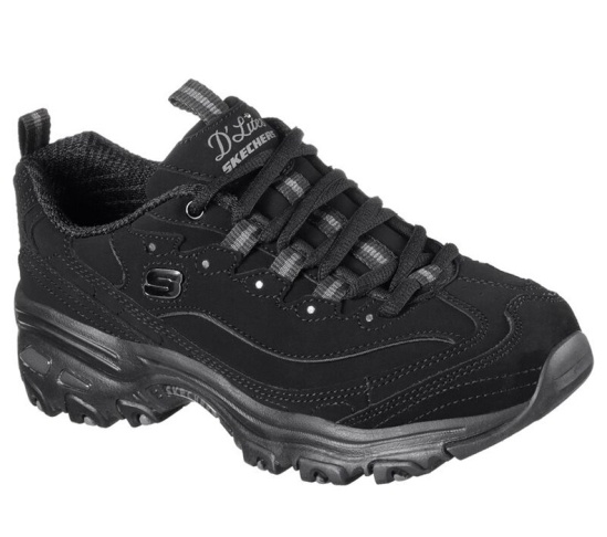 Skechers D'lites - Play On Tenisky Damske Čierne | 381-SPORJE
