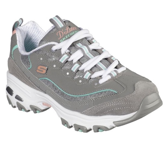 Skechers D'lites - Sparkling Rain Tenisky Damske Siva / Viacfarebný | 408-EUAWJI