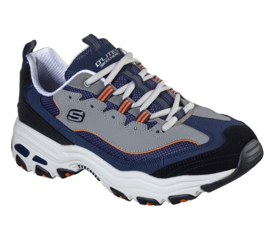 Skechers D'lites Tenisky Panske Námornícka Modrá / Oranžové | 470-XMVWLO