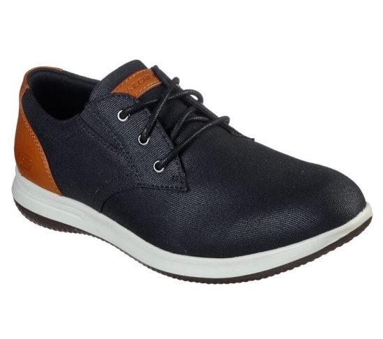 Skechers Darlow - Remego Snurovacie Topanky Panske Čierne | 416-WJGUYA