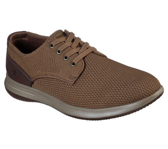 Skechers Darlow - Velogo Slip On Panske Hnede | 678-HNGDKI