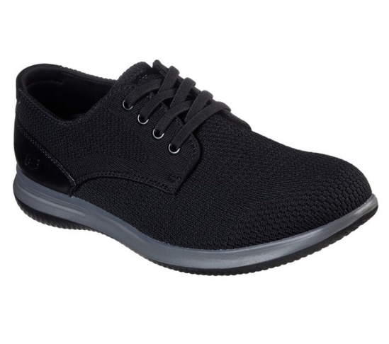 Skechers Darlow - Velogo Slip On Panske Čierne | 850-BQFXMO
