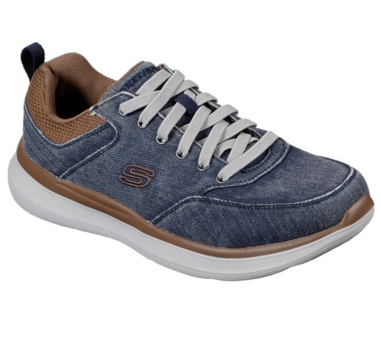 Skechers Delson 2.0 - Kemper Slip On Panske Námornícka Modrá | 798-ULIOJH