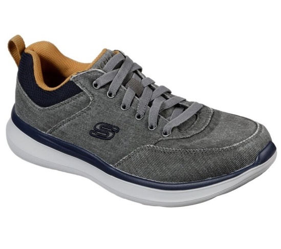 Skechers Delson 2.0 - Kemper Slip On Panske Tmavo Siva | 852-JQZKWC