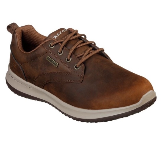 Skechers Delson - Antigo Slip On Panske Hnede | 852-RNVIYM