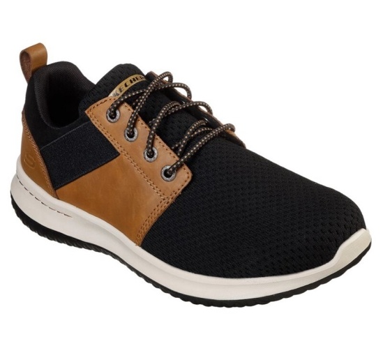 Skechers Delson - Brant Slip On Panske Hnede / Čierne | 852-MSVGQO