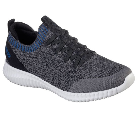 Skechers Elite Flex - Karnell Slip On Panske Tmavo Siva | 674-CTIQFR
