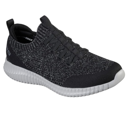 Skechers Elite Flex - Karnell Slip On Panske Čierne / Siva | 740-LINJAP