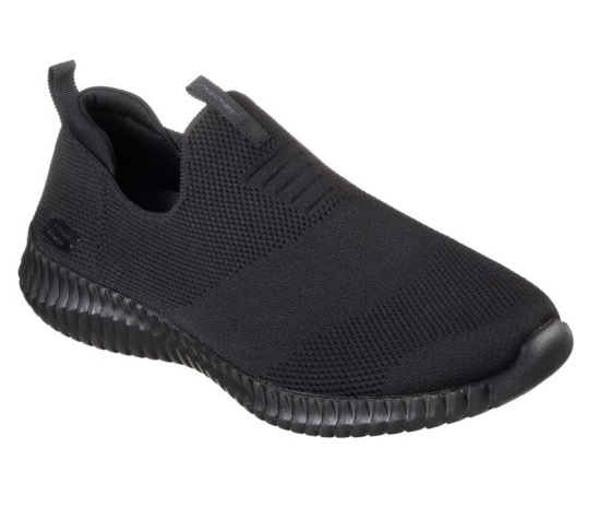 Skechers Elite Flex - Wasick Slip On Panske Čierne | 408-VZGKBI