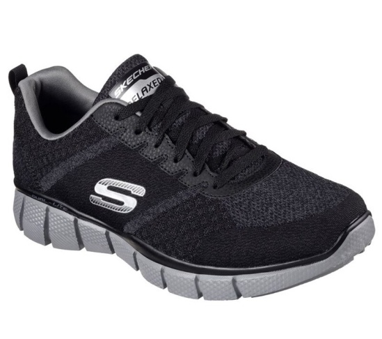 Skechers Equalizer 2.0 - True Balance Tenisky Panske Čierne / Siva | 781-KAGLPO
