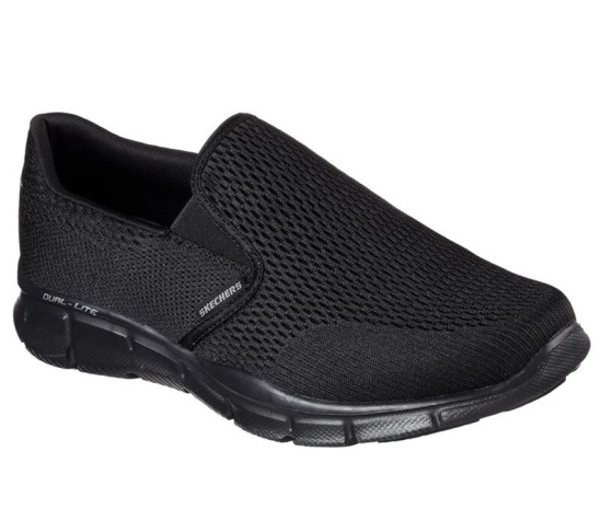 Skechers Equalizer - Double Play Slip On Panske Čierne | 890-YKEAGI