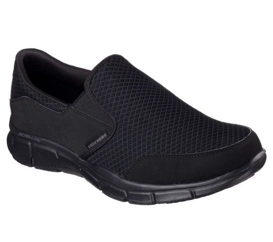 Skechers Equalizer - Persistent Slip On Panske Čierne | 694-AHLFCS