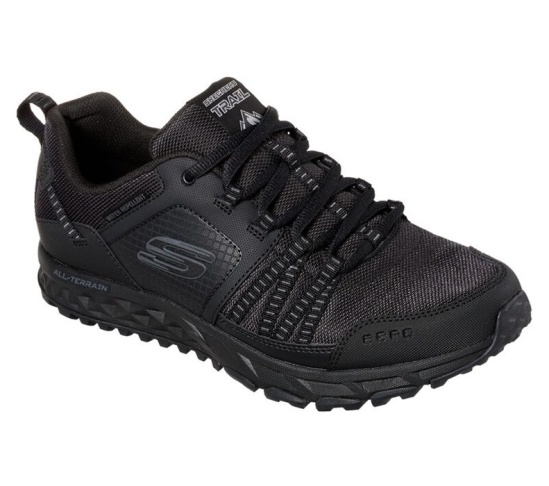 Skechers Escape Plan Turisticke Topanky Panske Čierne | 391-SHQWGB