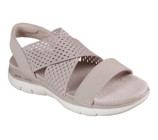 Skechers Flex Appeal 2.0 - Cool City Sandale Damske Siva | 360-XVACLO