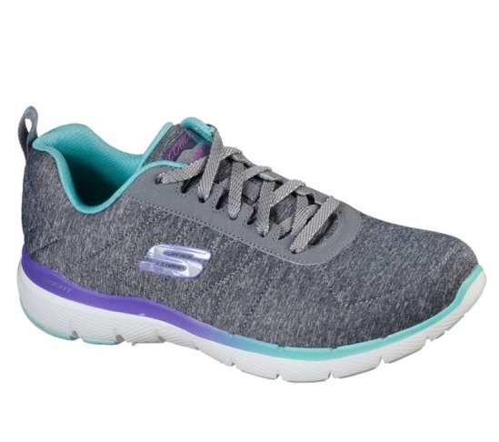 Skechers Flex Appeal 3.0 - Fan Craze Tenisky Damske Siva / Viacfarebný | 053-NIUDOX
