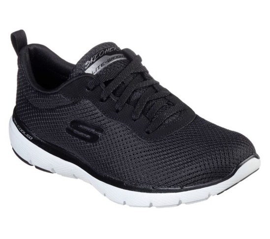 Skechers Flex Appeal 3.0 - First Insight Tenisky Damske Čierne / Biele | 306-ZJMVIR