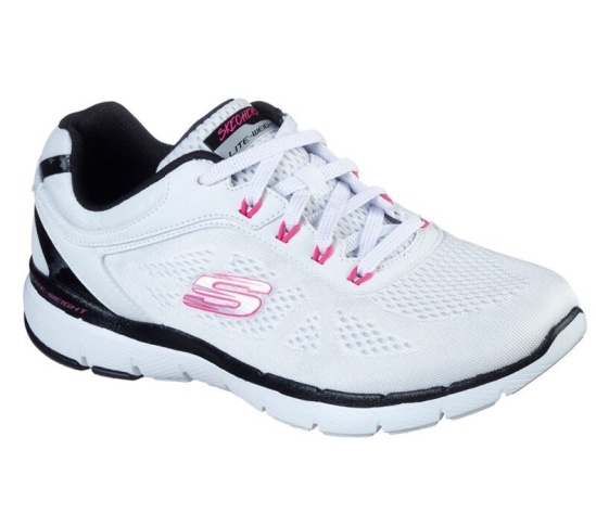 Skechers Flex Appeal 3.0 - Steady Tenisky Damske Čierne / Ruzove | 734-EHFUMQ