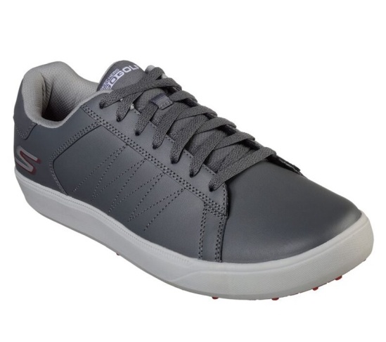 Skechers Go Drive 4 Golfove Topanky Panske Siva / Červené | 783-ZJFMVW
