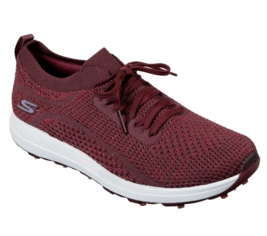 Skechers Go Max - Glitter Golfove Topanky Damske Bordove | 384-EKVNSL