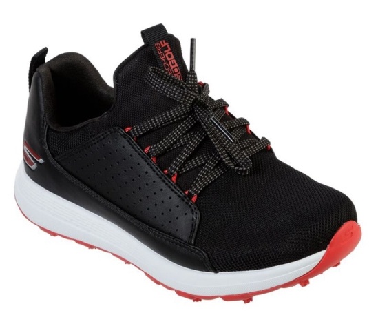 Skechers Go Max - Lil Mojo Golfove Topanky Chlapcenske Čierne / Červené | 097-PHIKUG