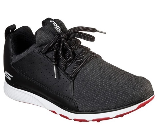Skechers Go Mojo Elite Golfove Topanky Panske Čierne / Červené | 408-SQNJVD