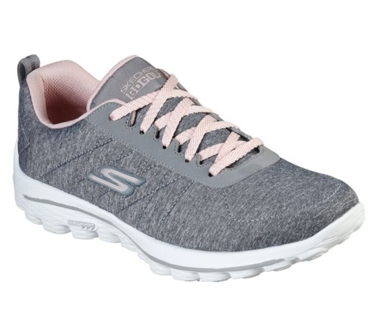 Skechers Go Walk Športové Golfove Topanky Damske Siva / Ruzove | 832-PFACQI