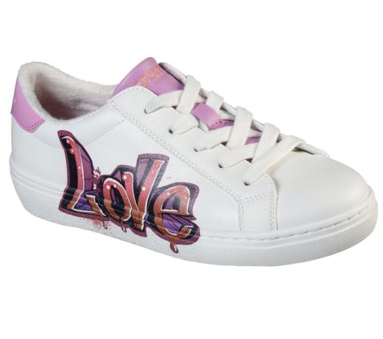 Skechers Goldie - Dripping With Love Tenisky Damske Biele / Lavendel | 716-CEIYBG