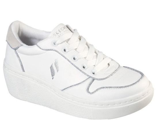 Skechers Goldie Hi - Follow The Line Tenisky Damske Biele | 134-NTKQCV