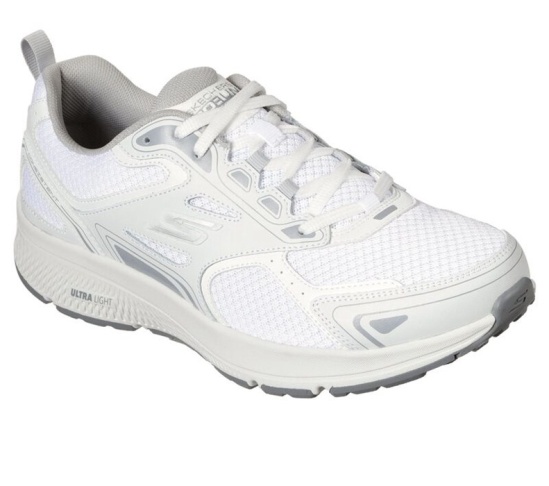 Skechers Gorun Consistent Bezecke Topanky Panske Biele / Siva | 068-CYOMSF