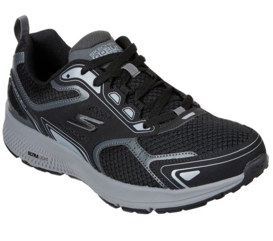 Skechers Gorun Consistent Bezecke Topanky Panske Čierne / Siva | 176-QXSGKO