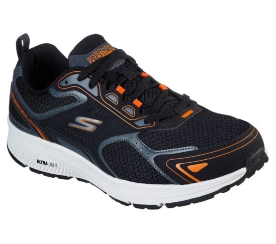 Skechers Gorun Consistent Bezecke Topanky Panske Čierne / Oranžové | 348-VSERZA