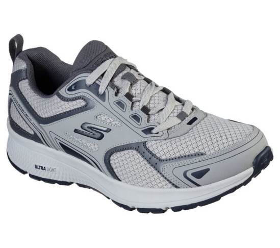 Skechers Gorun Consistent Bezecke Topanky Panske Siva / Námornícka Modrá | 694-UPGOYZ