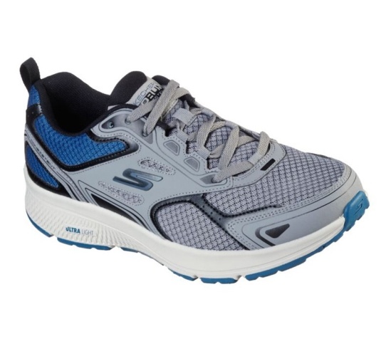 Skechers Gorun Consistent - Vestige Bezecke Topanky Panske Siva / Modre | 695-QAPKTJ