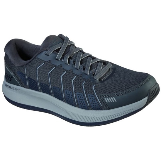 Skechers Gorun Pulse - Alanine Bezecke Topanky Panske Siva / Námornícka Modrá | 891-KOJQTI