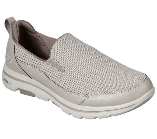 Skechers Gowalk 5 - Authorize Slip On Panske Béžové | 386-LEYTHV