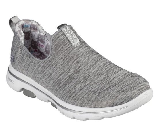 Skechers Gowalk 5 - Best Friend Slip On Damske Siva | 197-NEYXPG
