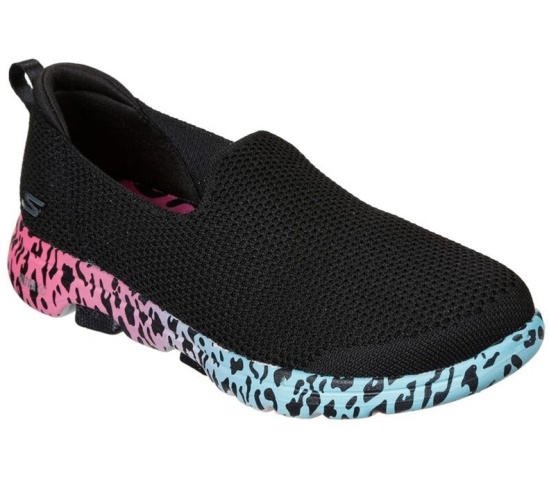 Skechers Gowalk 5 - Edgy Slip On Damske Čierne / Viacfarebný | 231-KUIQVW