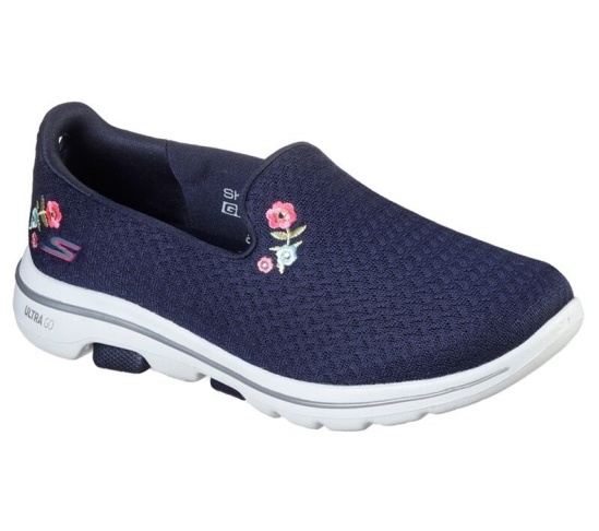 Skechers Gowalk 5 - Garland Slip On Damske Námornícka Modrá / Biele | 072-MBFGRC