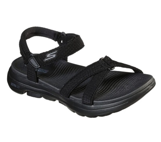 Skechers Gowalk 5 - Jet Set Sandale Damske Čierne | 937-FWYUMK